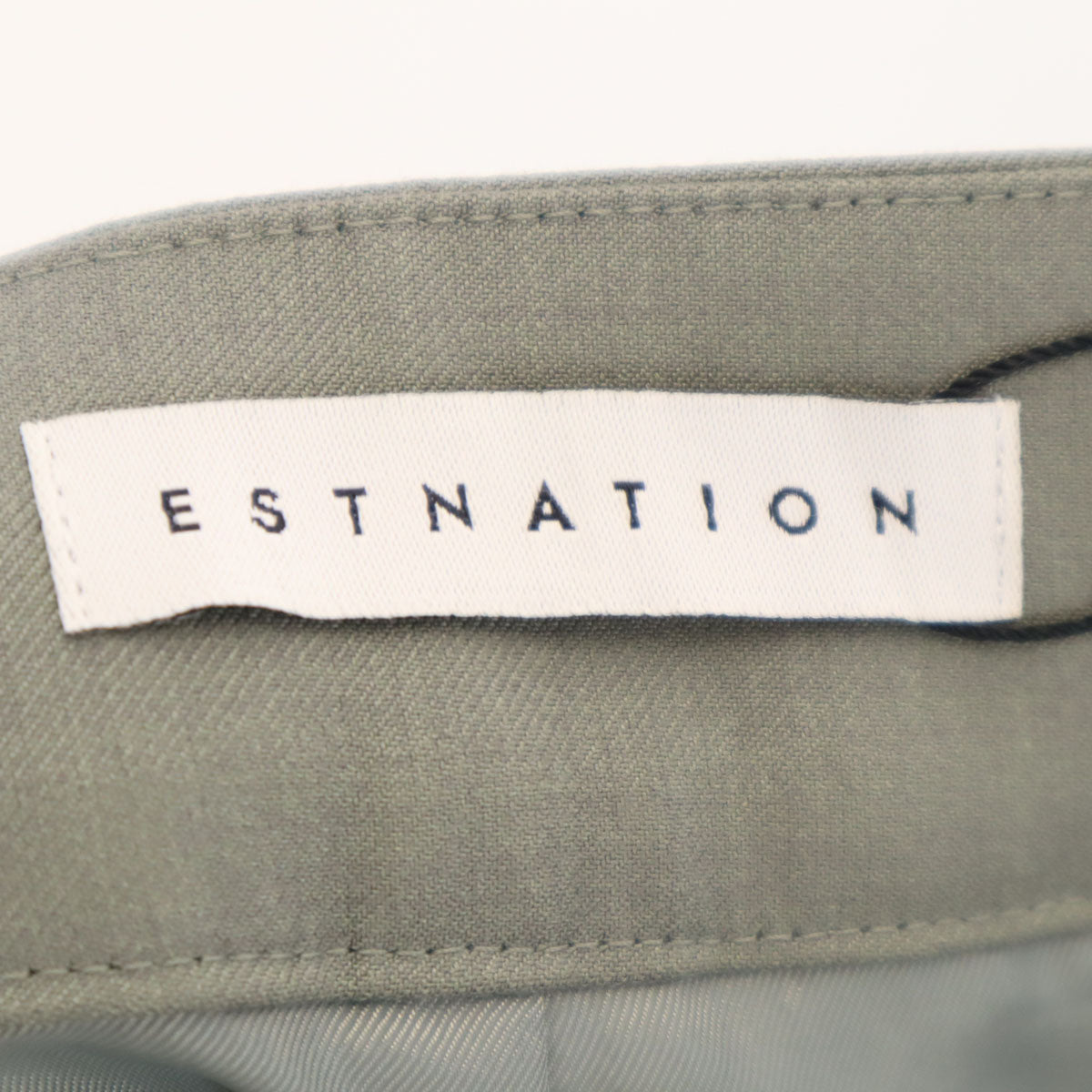 未使用 ESTNATION エストネーション 日本製 ワイドパンツ 38 グレー レディース