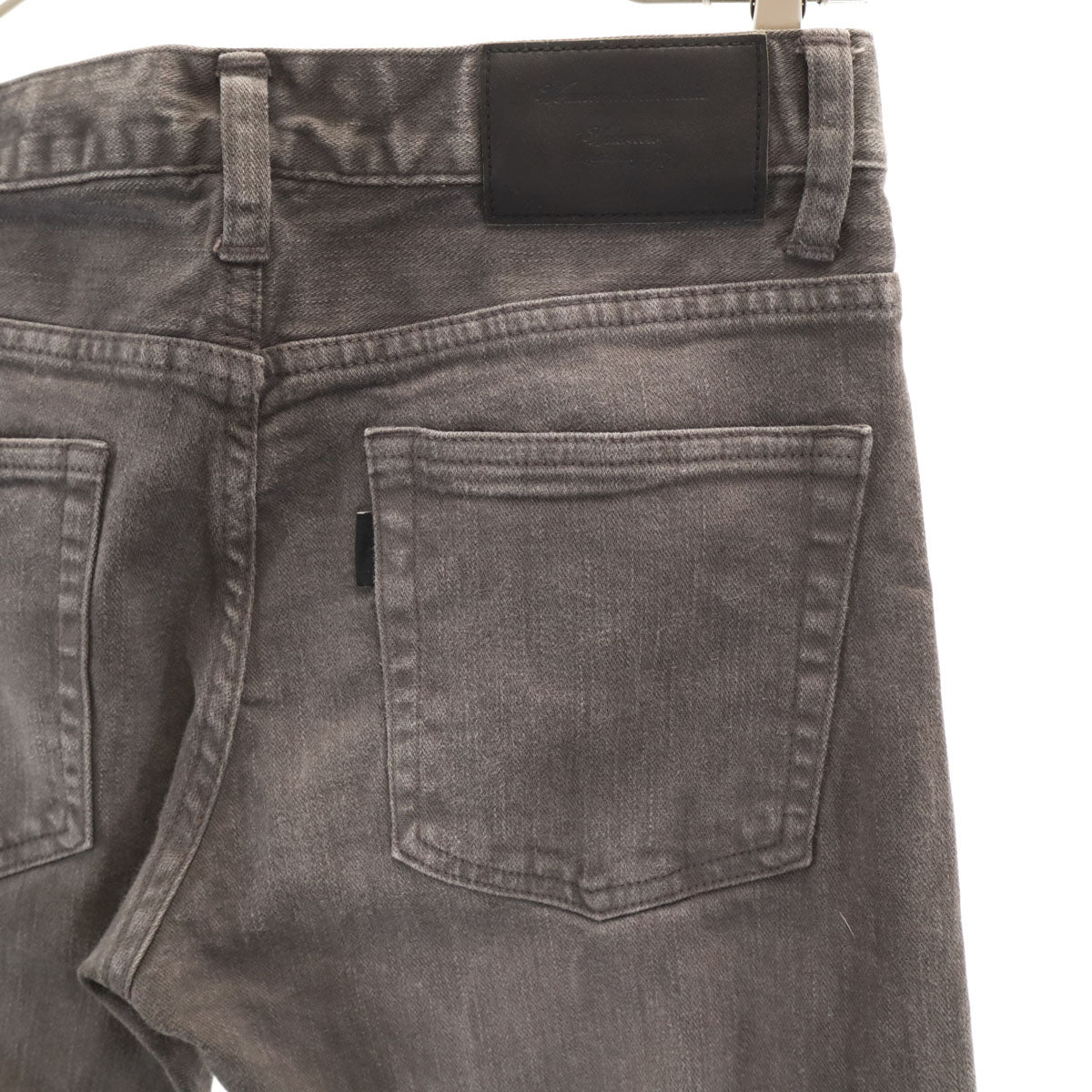 UNDERCOVER アンダーカバー 日本製 クラッシュ加工 スリムパンツ 1 チャコールグレー レディース