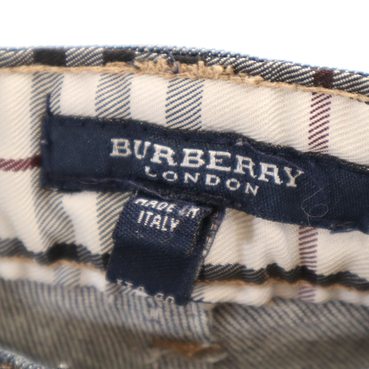 BURBERRY LONDON バーバリーロンドン イタリア製 デニムパンツ 40 インディゴ ジーンズ レディース