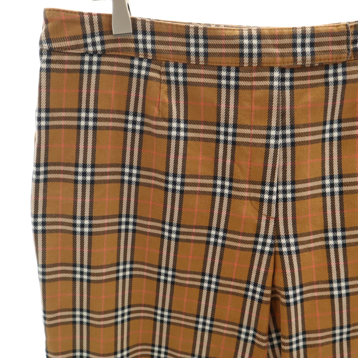 BURBERRY LONDON バーバリーロンドン チェック柄 ロングパンツ 15 ブラウン 三陽商会 レディース
