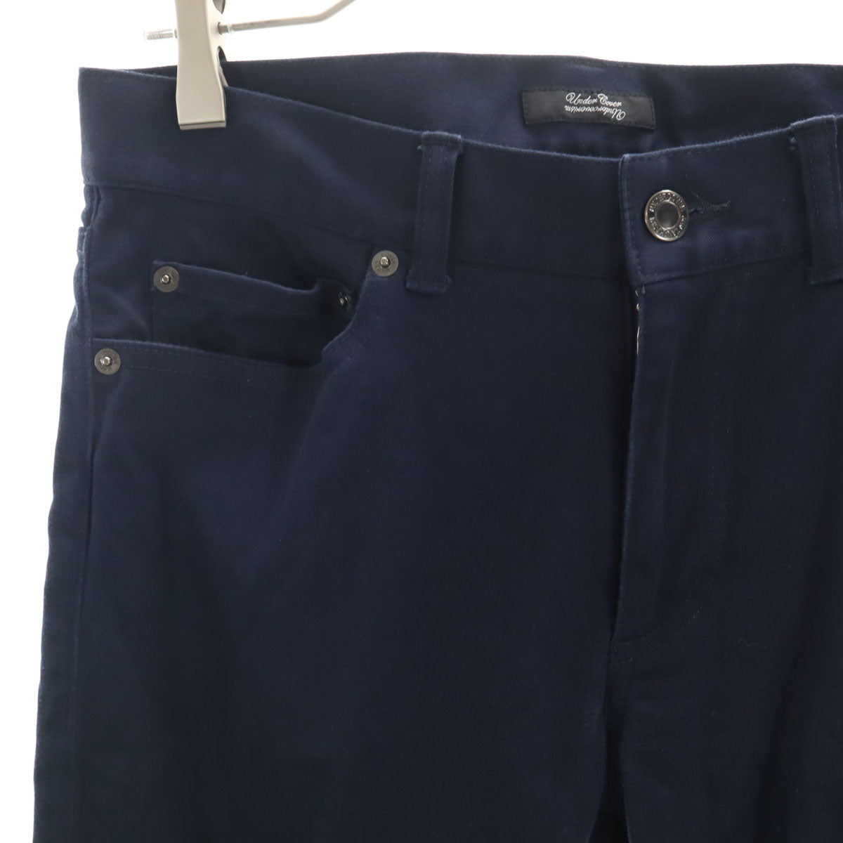 UNDERCOVER アンダーカバー 日本製 スリム クロップドパンツ 2 ネイビー メンズ