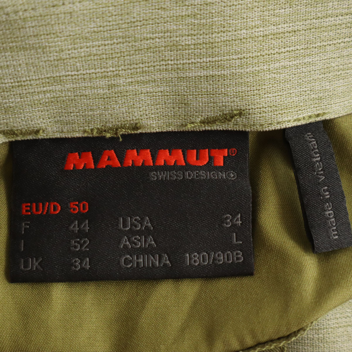 Mammut マムート Massone パンツ L オリーブ系 アウトドア メンズ