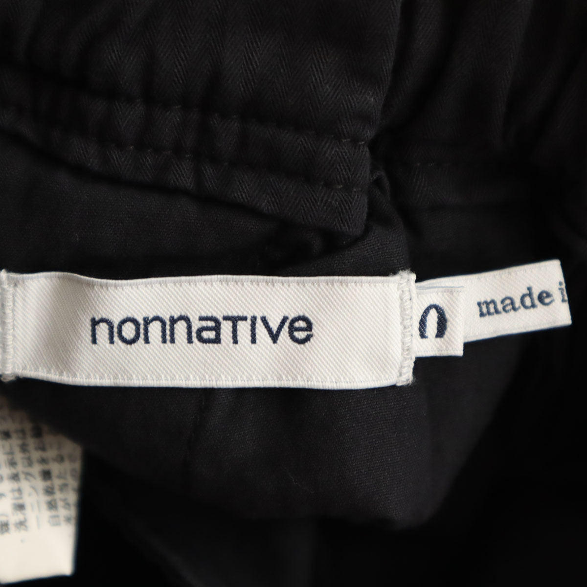 nonnative ノンネイティブ 日本製 シンカット イージーパンツ 0 ブラック レディース