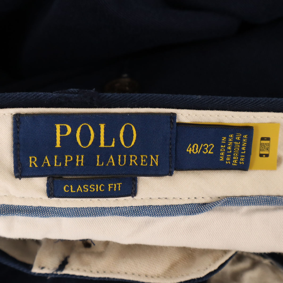 未使用 POLO RALPH LAUREN ポロラルフローレン チノパンツ W40 ネイビー ビッグサイズ メンズ