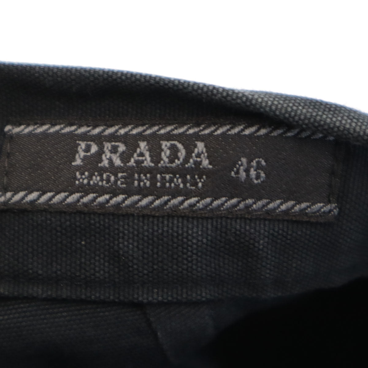PRADA プラダ イタリア製 ロングパンツ 46 ブラック メンズ