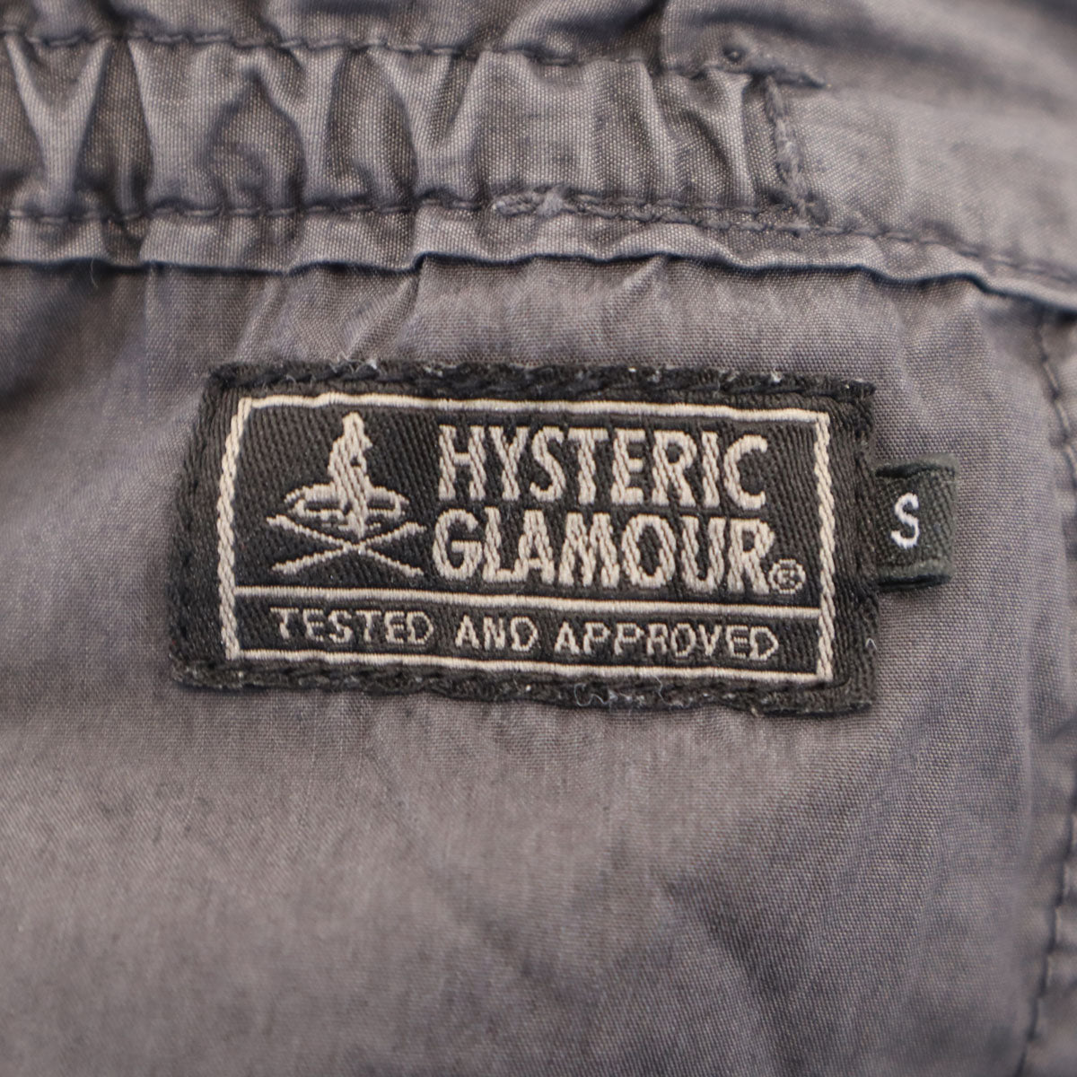 HYSTERIC GLAMOUR ヒステリックグラマー 日本製 イージーパンツ S グレー メンズ