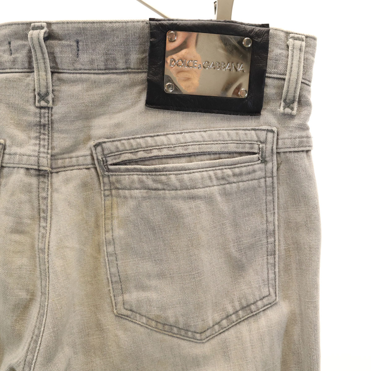 DOLCE&GABBANA ドルチェアンドガッバーナ イタリア製 デニムパンツ 46 グレー ジーンズ メンズ