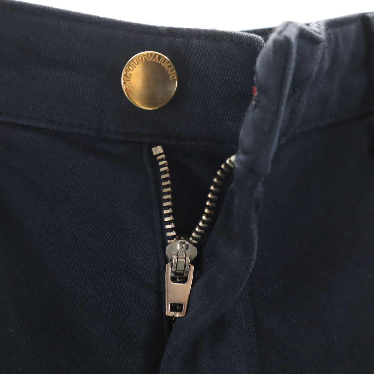 Emporio Armani エンポリオアルマーニ テーパードパンツ W25 ネイビー レディース