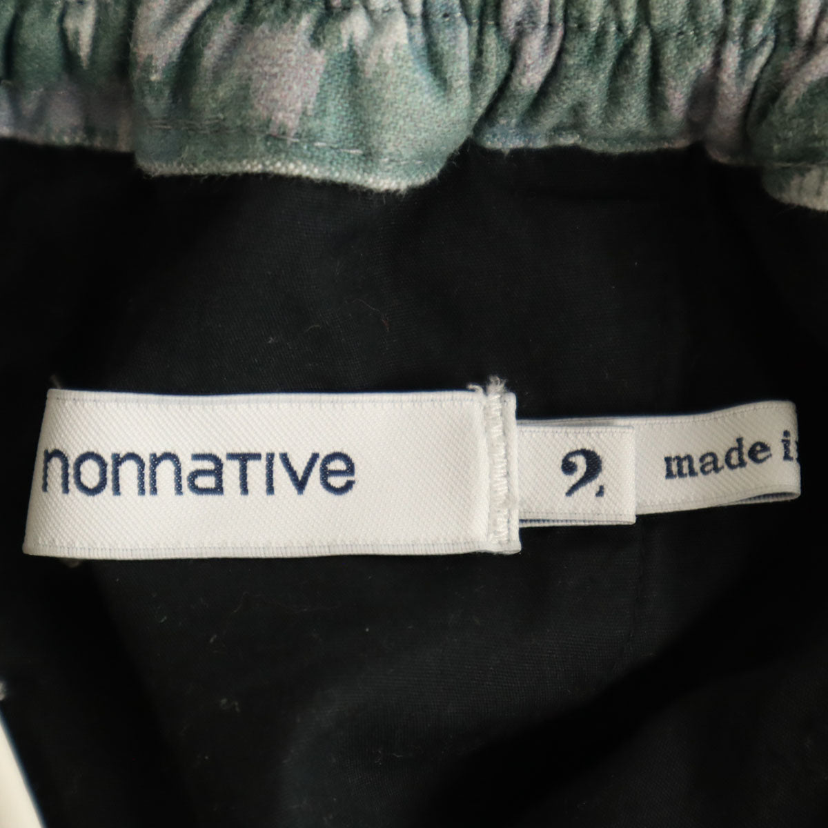 nonnative ノンネイティブ 日本製 OFFICER イージーパンツ 2 ブラック メンズ