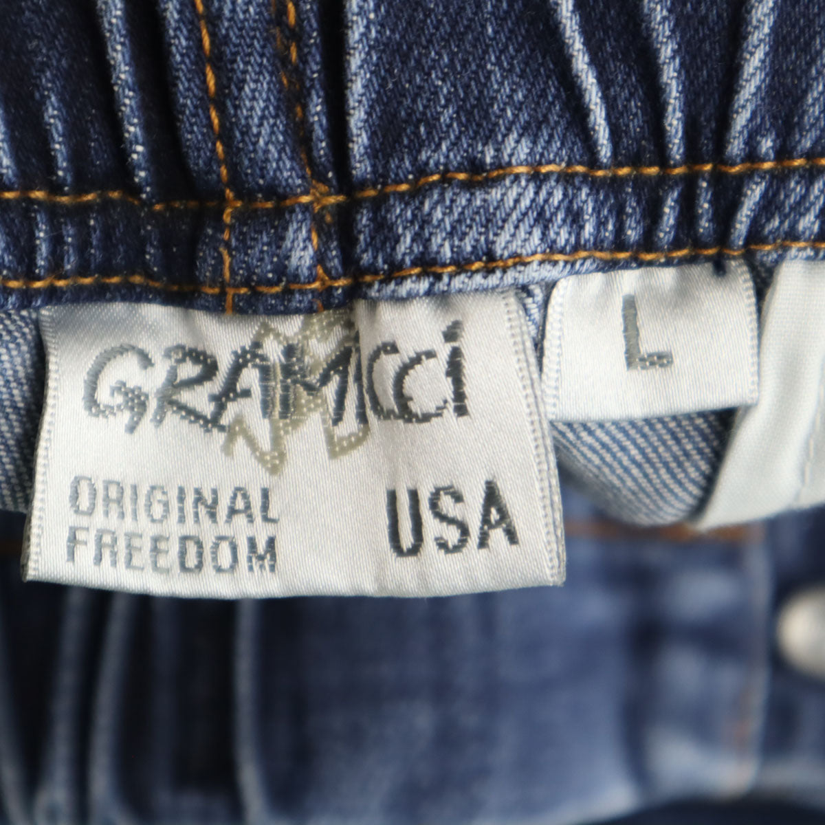 Gramicci グラミチ ニューナロー デニムパンツ L ウォッシュブルー ジーンズ アウトドア メンズ