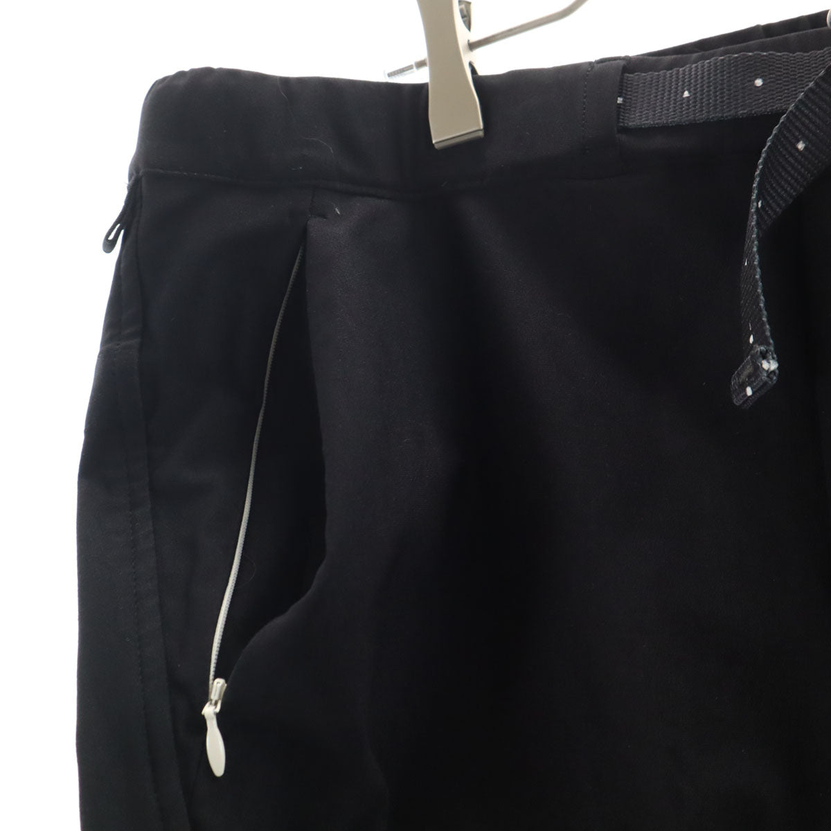 O- オー 日本製 ストレッチパンツ L ブラック メンズ