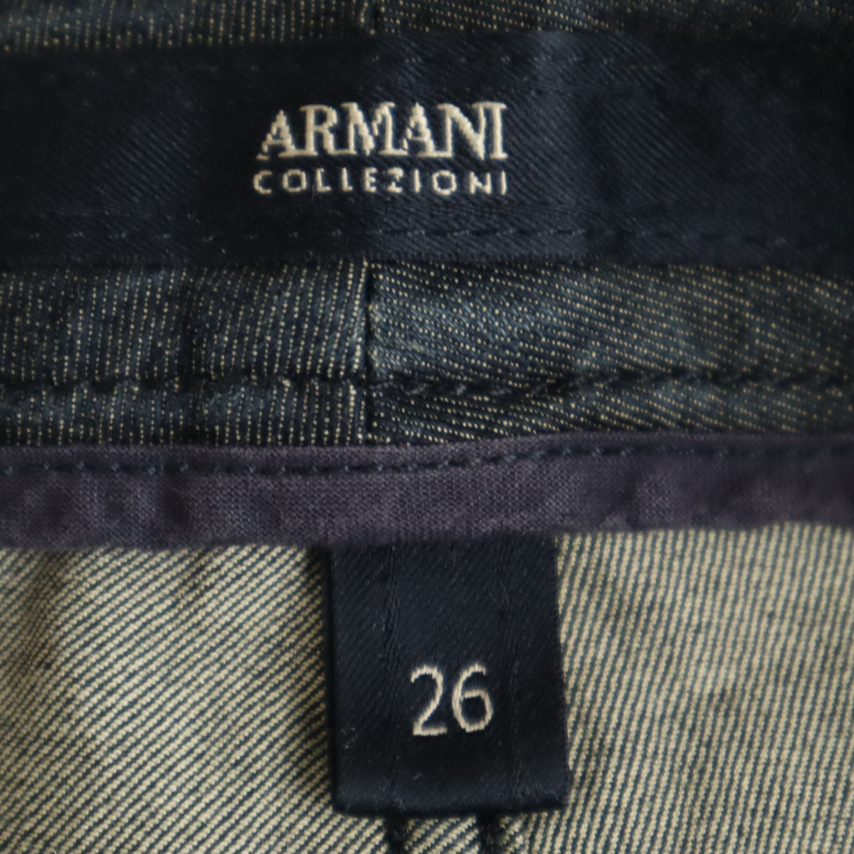 ARMANI COLLEZIONI アルマーニコレッツォーニ デニムパンツ W26 インディゴブルー ジーンズ レディース