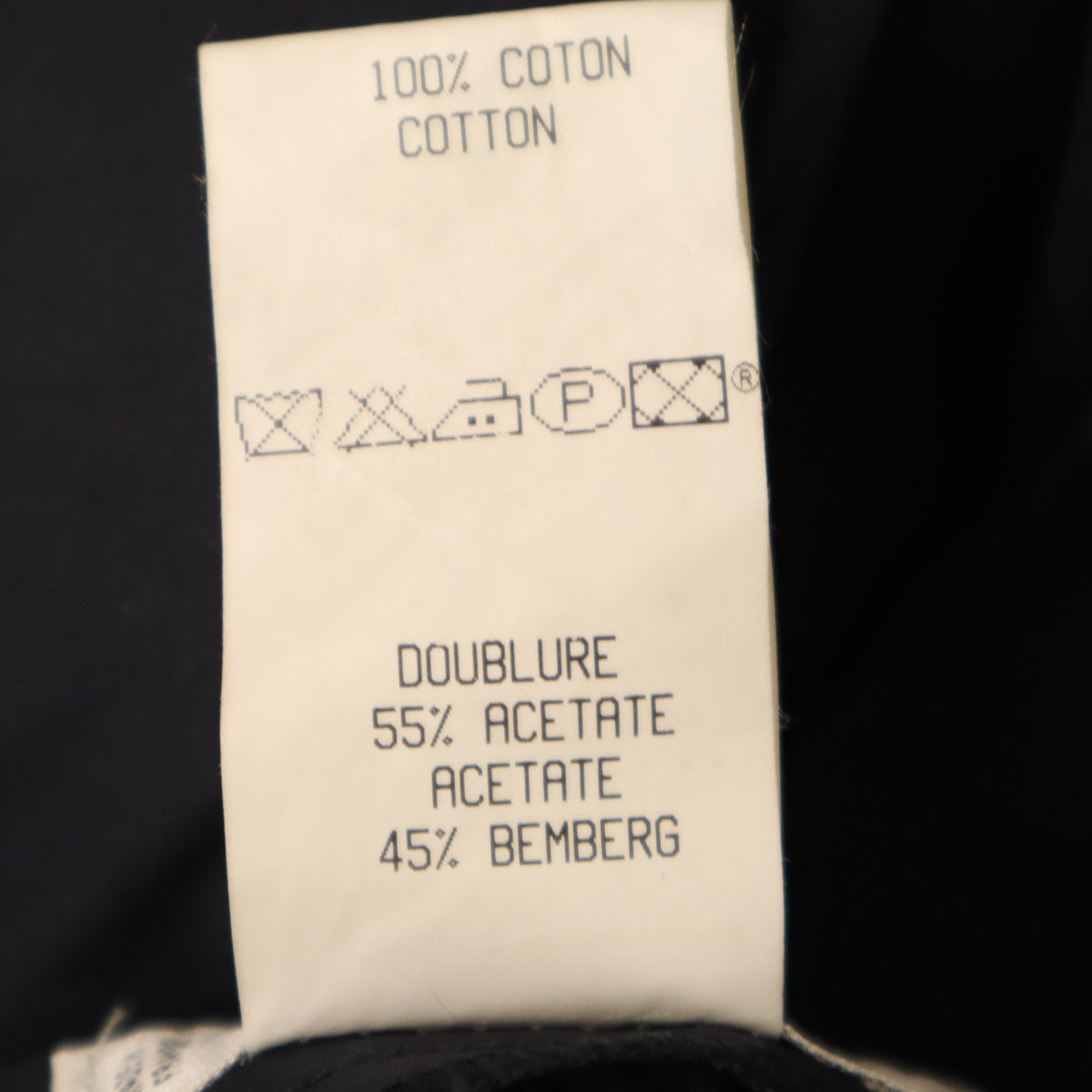 CELINE セリーヌ フランス製 アンクルパンツ 38 ネイビー レディース