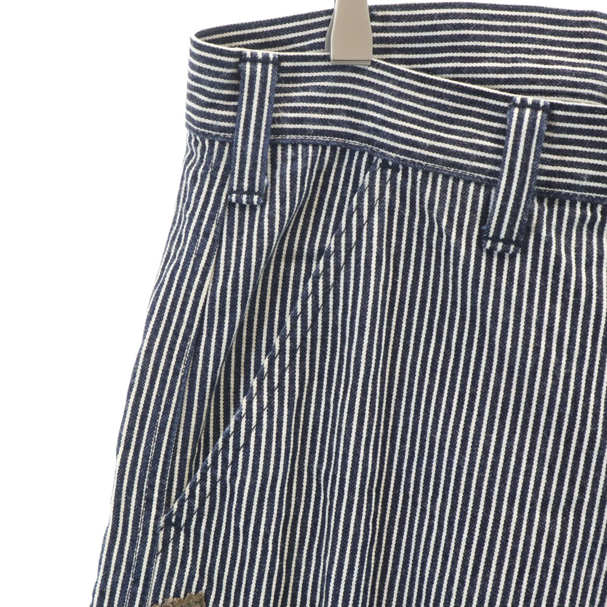 KOJIMA GENES OVER ALLS 児島ジーンズ 日本製 ヒッコリーデニム カーゴパンツ W34 ネイビー メンズ