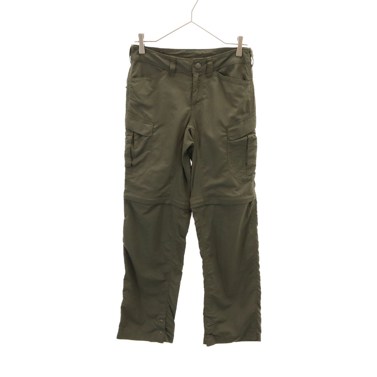 THE NORTH FACE ノースフェイス 2WAY カーゴパンツ XS カーキ アウトドア ポケッタブル レディース
