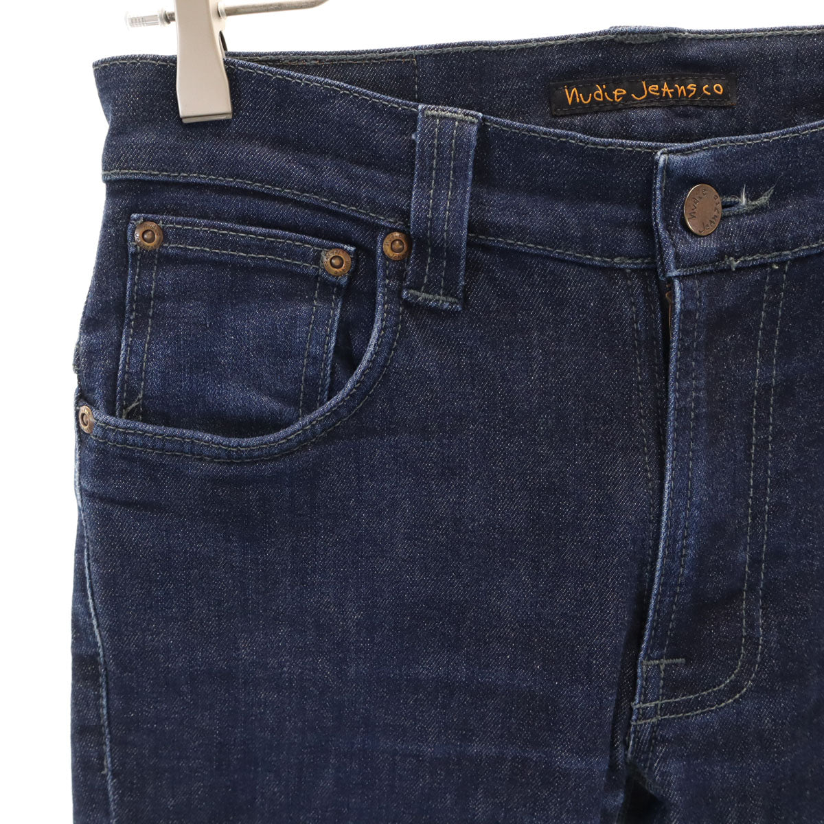 Nudie Jeans ヌーディージーンズ イタリア製 THIN FINN スリムデニムパンツ W29 インディゴ ジーンズ メンズ