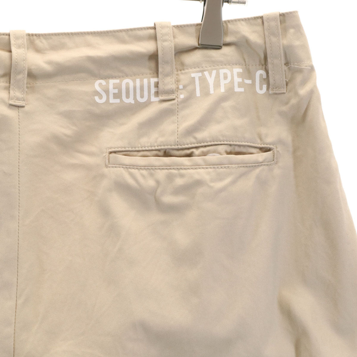 SEQUEL シークエル 日本製 テーパード チノパンツ L ベージュ メンズ