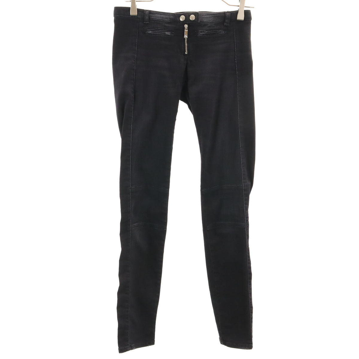 ARMANI JEANS アルマーニジーンズ スキニーデニムパンツ W25 ブラック ジーンズ レディース