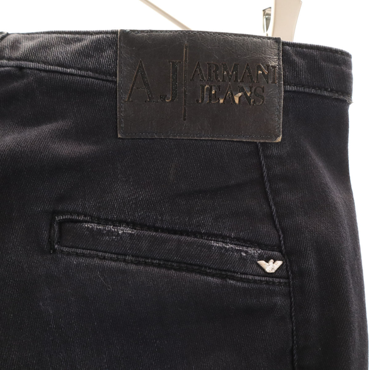 ARMANI JEANS アルマーニジーンズ スキニーデニムパンツ W25 ブラック ジーンズ レディース