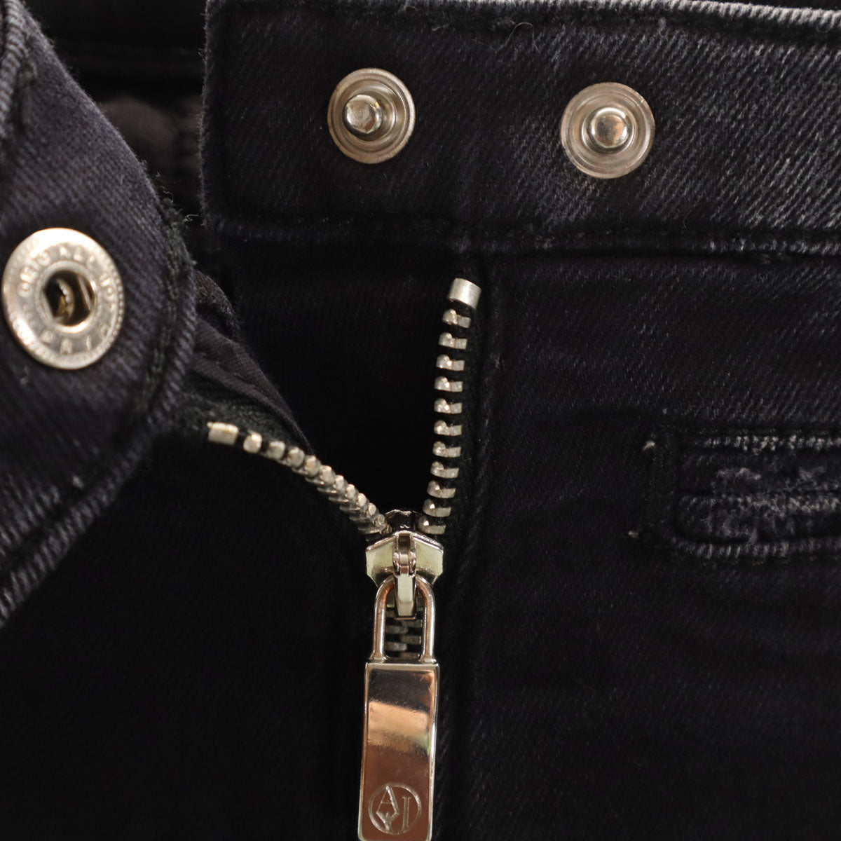 ARMANI JEANS アルマーニジーンズ スキニーデニムパンツ W25 ブラック ジーンズ レディース