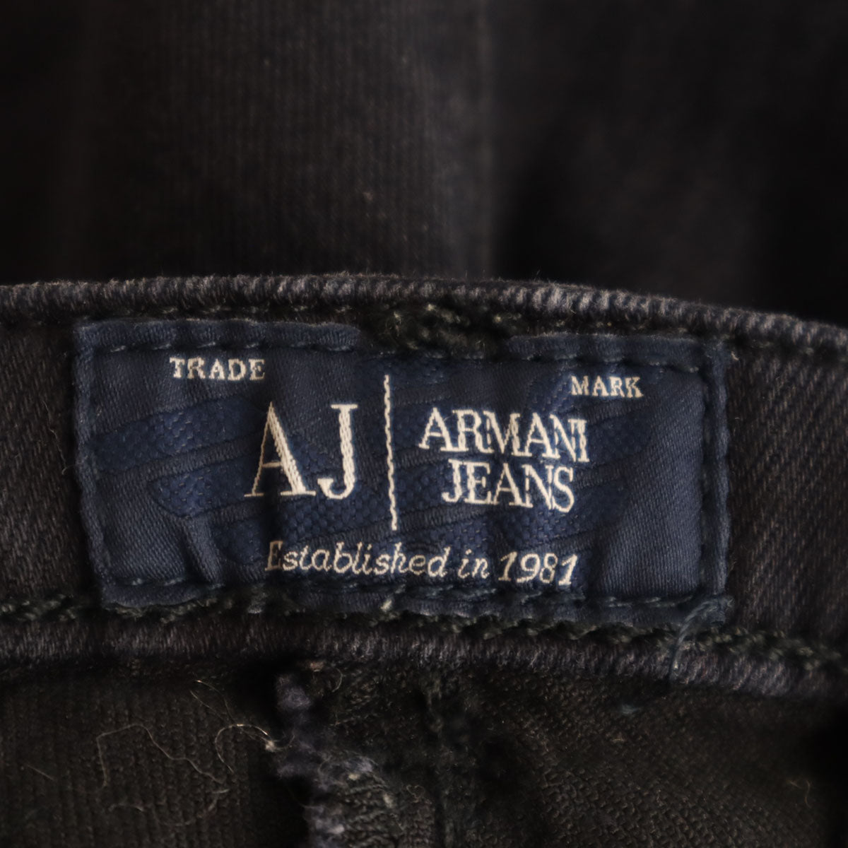 ARMANI JEANS アルマーニジーンズ スキニーデニムパンツ W25 ブラック ジーンズ レディース