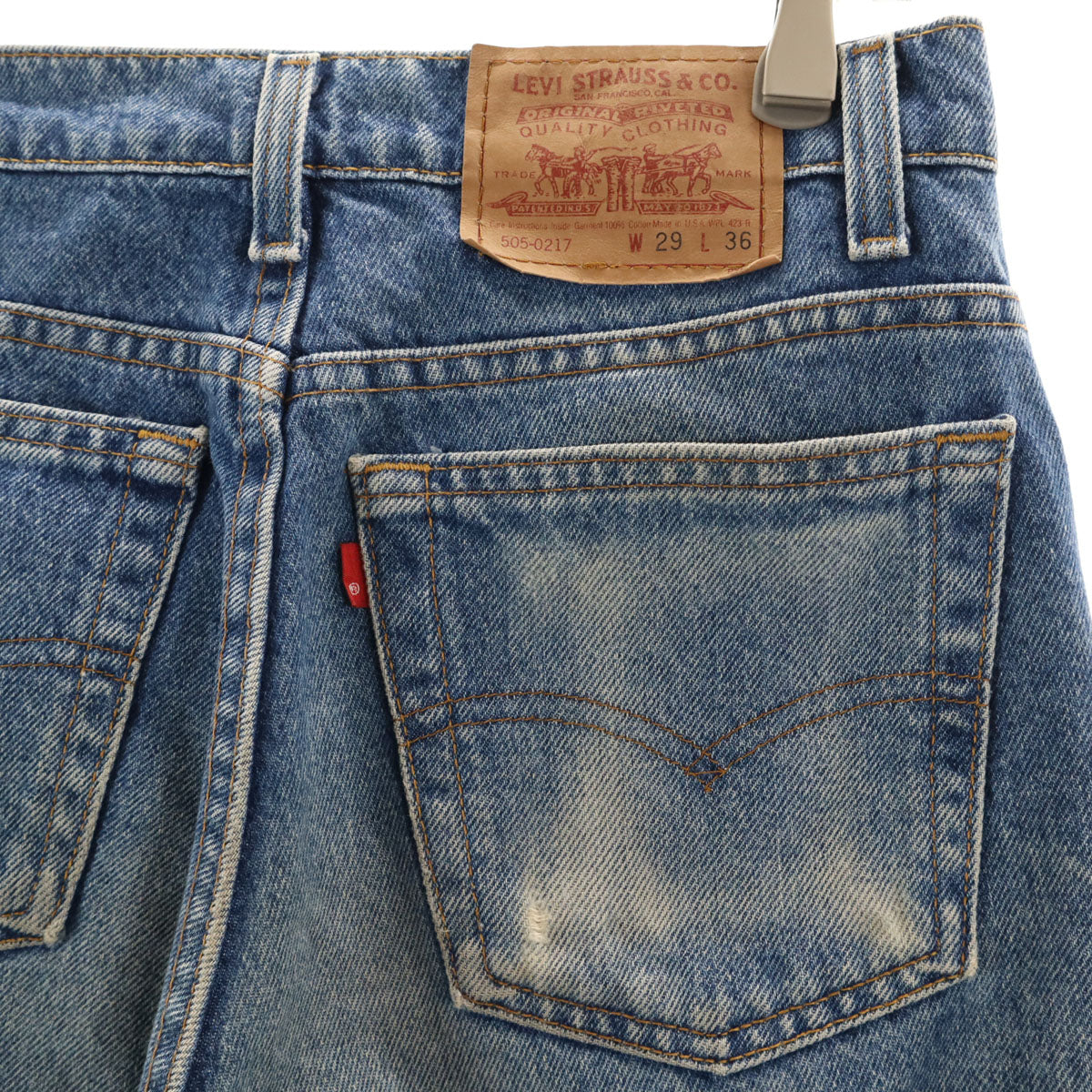 Levi's リーバイス 90s 505-0217 USA製 オールド デニムパンツ W29 ウォッシュブルー ジーンズ メンズ