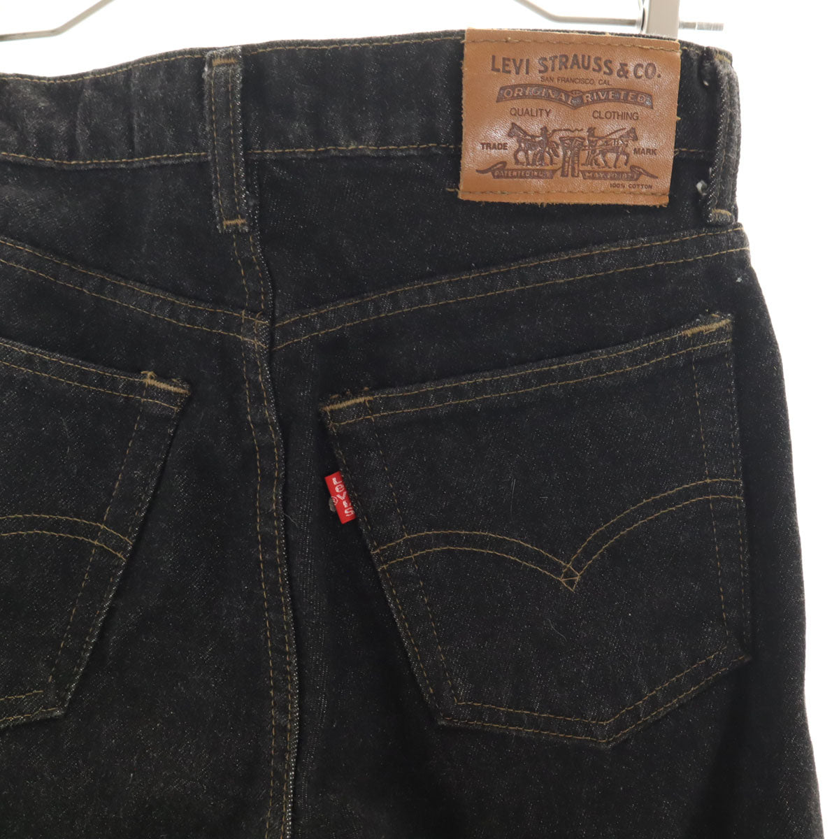 Levi's リーバイス 90s オールド デニムパンツ W27 ブラック系 ジーンズ レディース