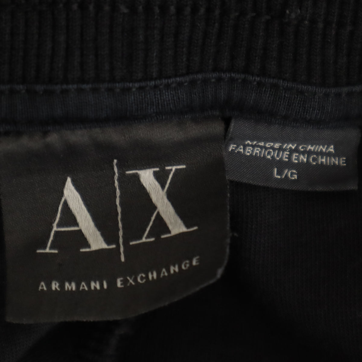 ARMANI EXCHANGE アルマーニエクスチェンジ イージーパンツ L ブラック メンズ