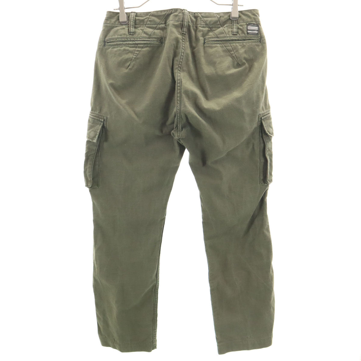 MOMOTARO JEANS 桃太郎ジーンズ 日本製 カーゴパンツ W32 カーキ メンズ