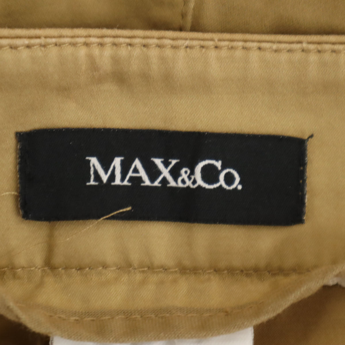 MAX&CO マックスアンドコー テーパードパンツ 46 ベージュ レディース
