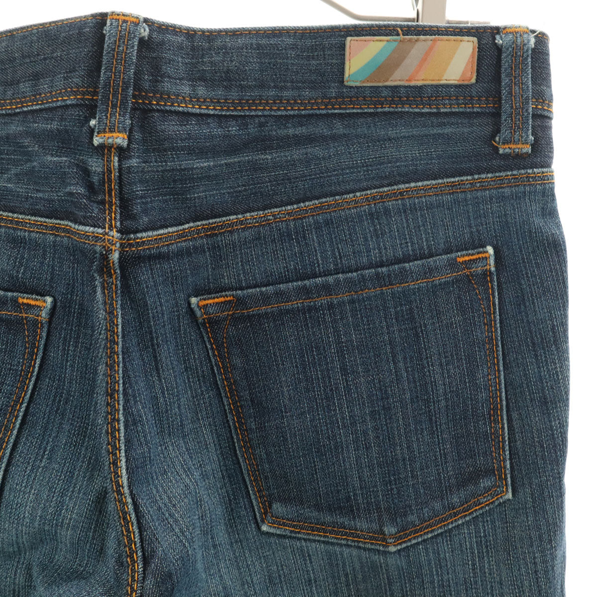 PAUL SMITH PINK ポールスミスピンク デニムパンツ 40 インディゴ ジーンズ 赤耳 シンチバック レディース