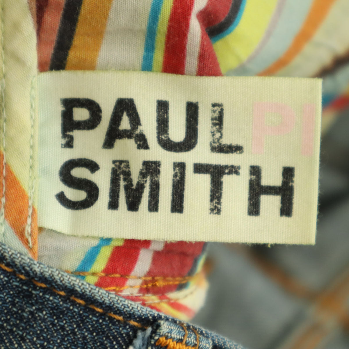 PAUL SMITH PINK ポールスミスピンク デニムパンツ 40 インディゴ ジーンズ 赤耳 シンチバック レディース