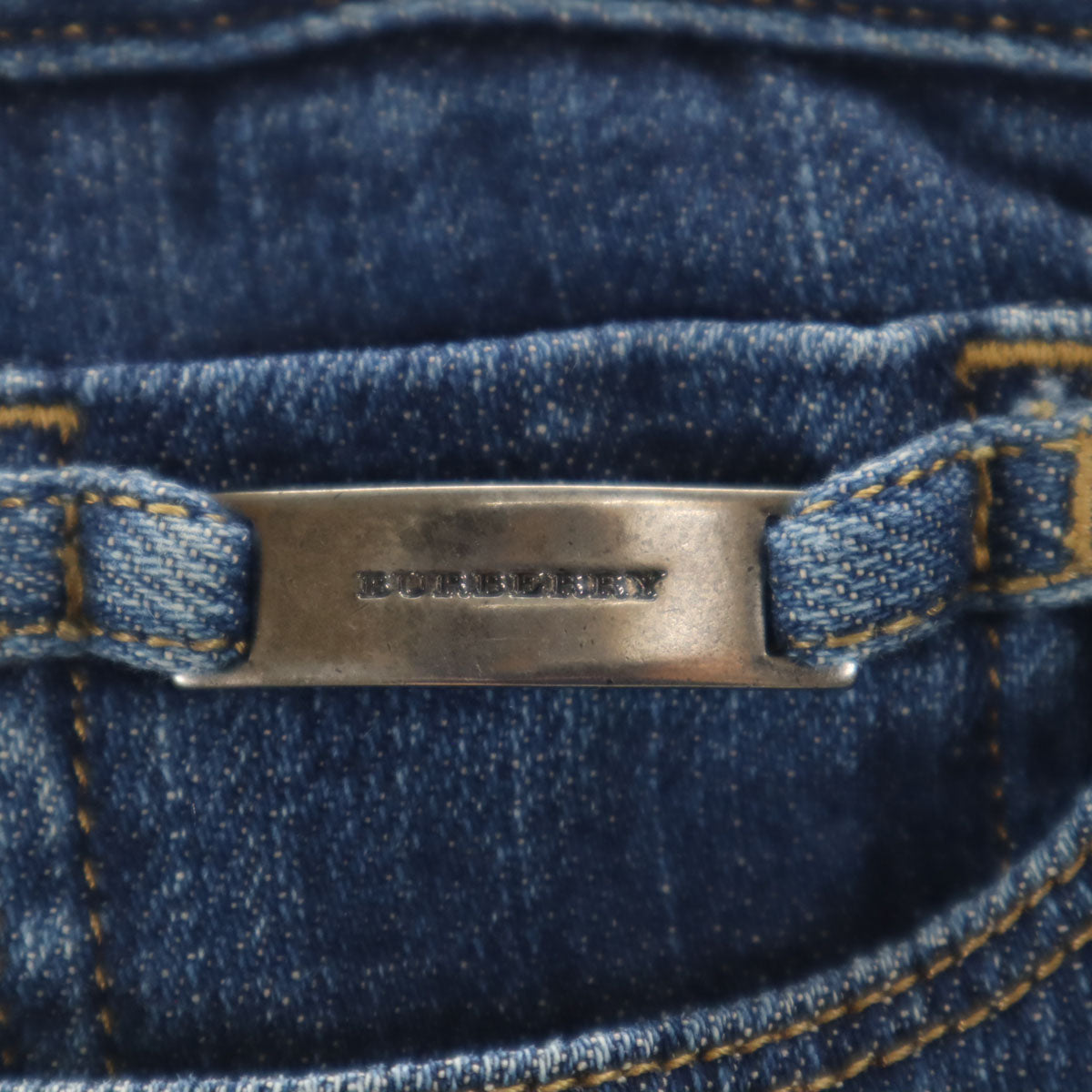 BURBERRY LONDON バーバリーロンドン デニムパンツ 38 ウォッシュブルー 三陽商会 ジーンズ レディース