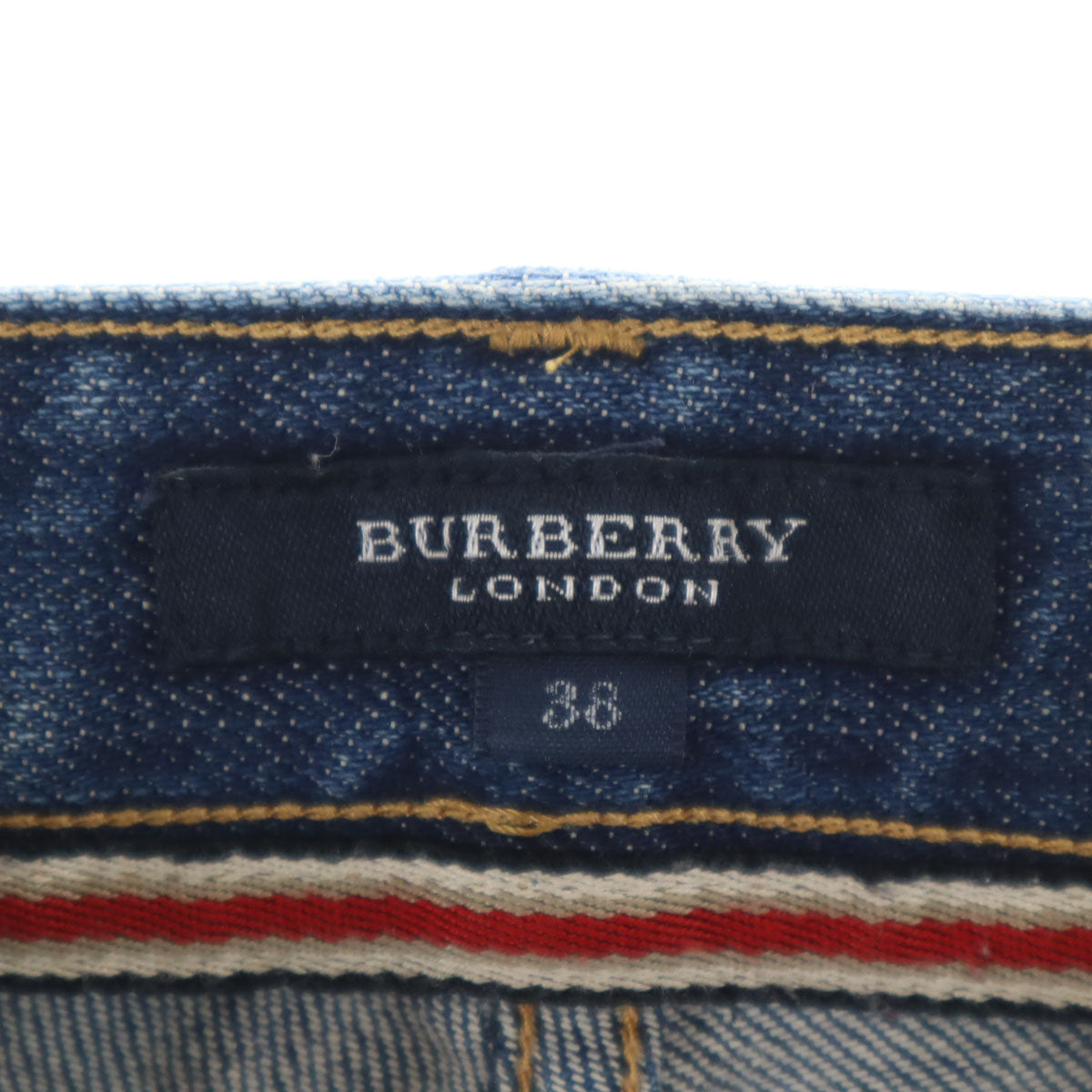 BURBERRY LONDON バーバリーロンドン デニムパンツ 38 ウォッシュブルー 三陽商会 ジーンズ レディース