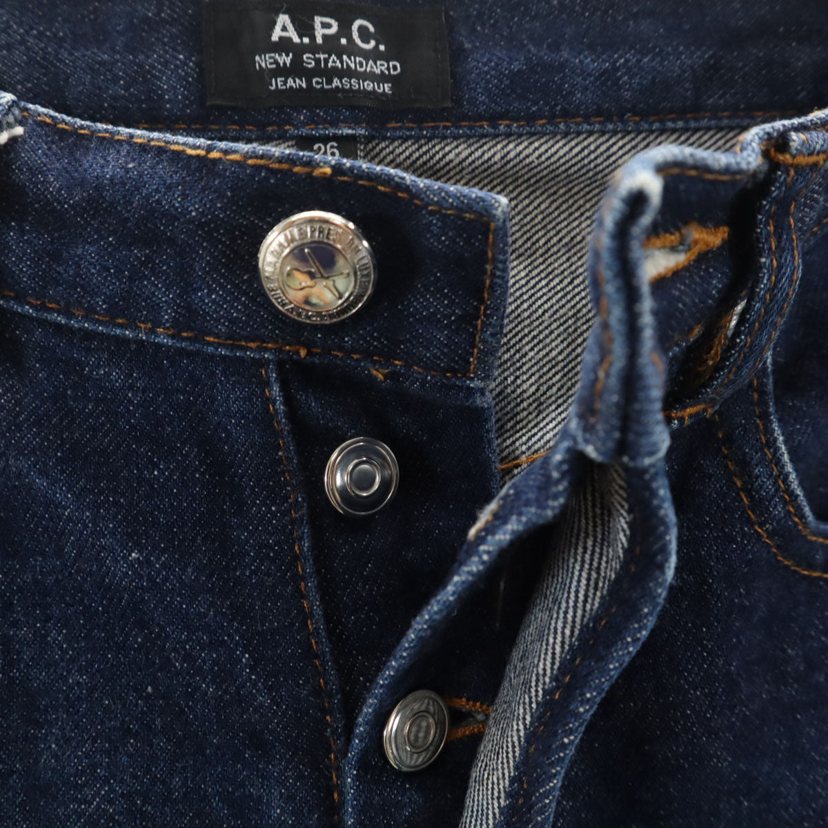 A.P.C. アーペーセー スリムデニムパンツ W26 ウォッシュブルー ジーンズ レディース