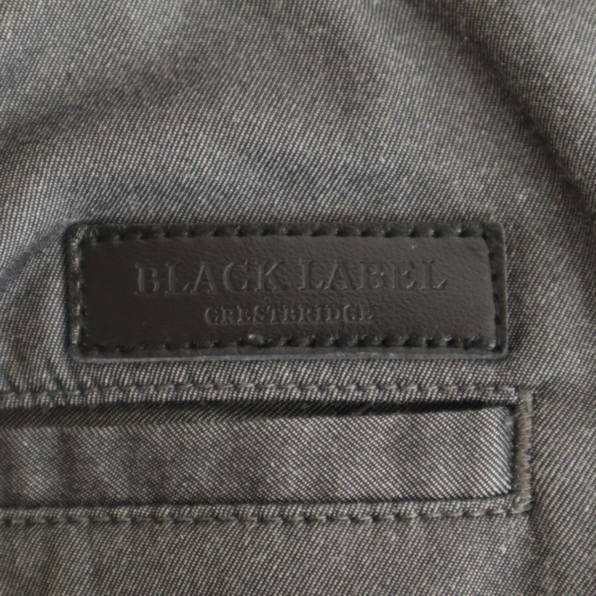 BLACK LABEL CRESTBRIDGE ブラックレーベルクレストブリッジ ストレッチパンツ M チャコールグレー 裏ウォーム メンズ