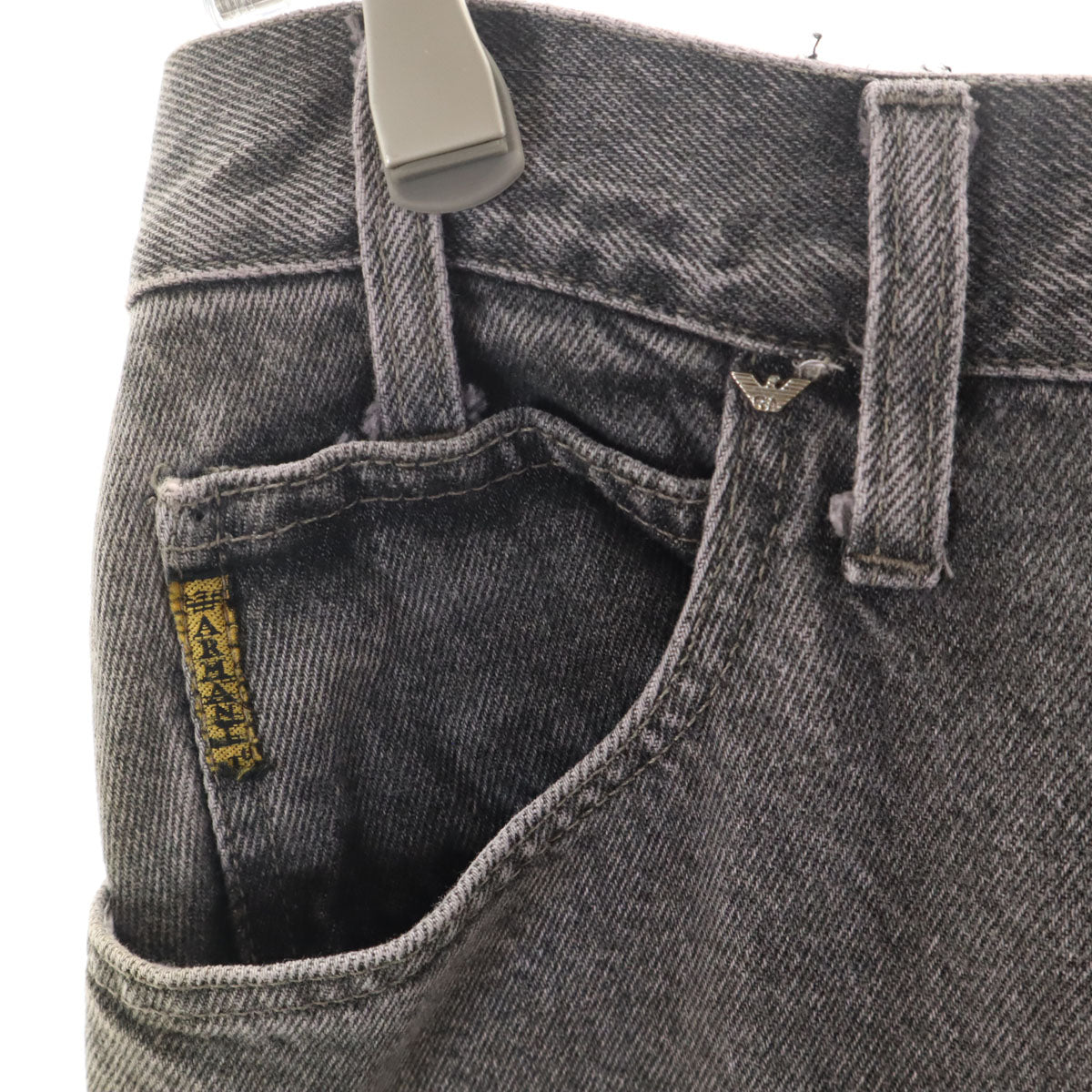 ARMANI JEANS アルマーニジーンズ 90s イタリア製 オールド デニムパンツ W32 グレー メンズ