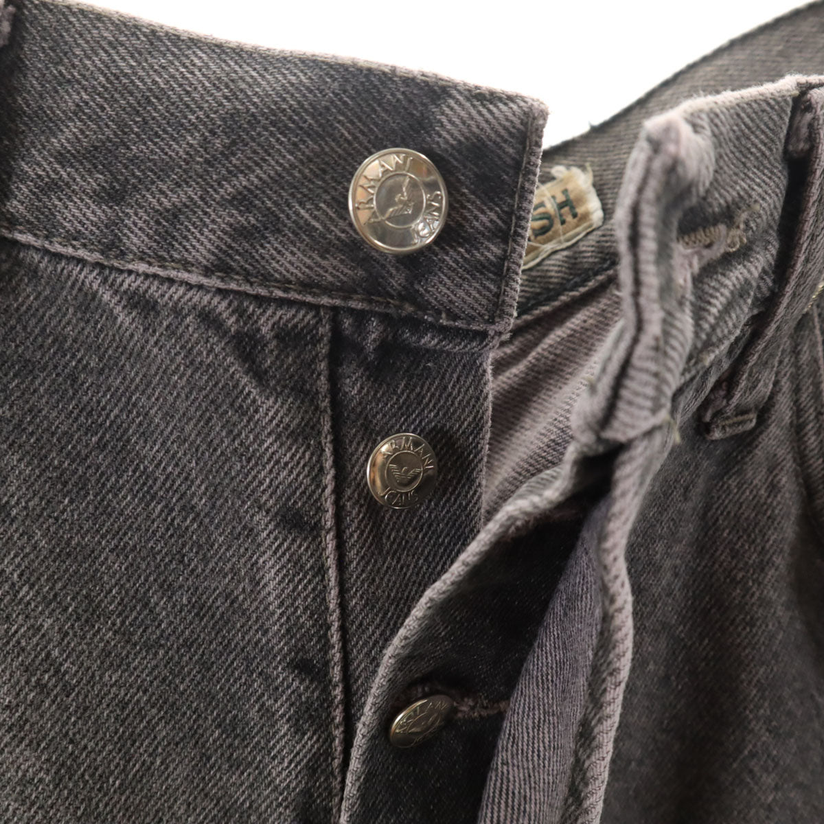 ARMANI JEANS アルマーニジーンズ 90s イタリア製 オールド デニムパンツ W32 グレー メンズ