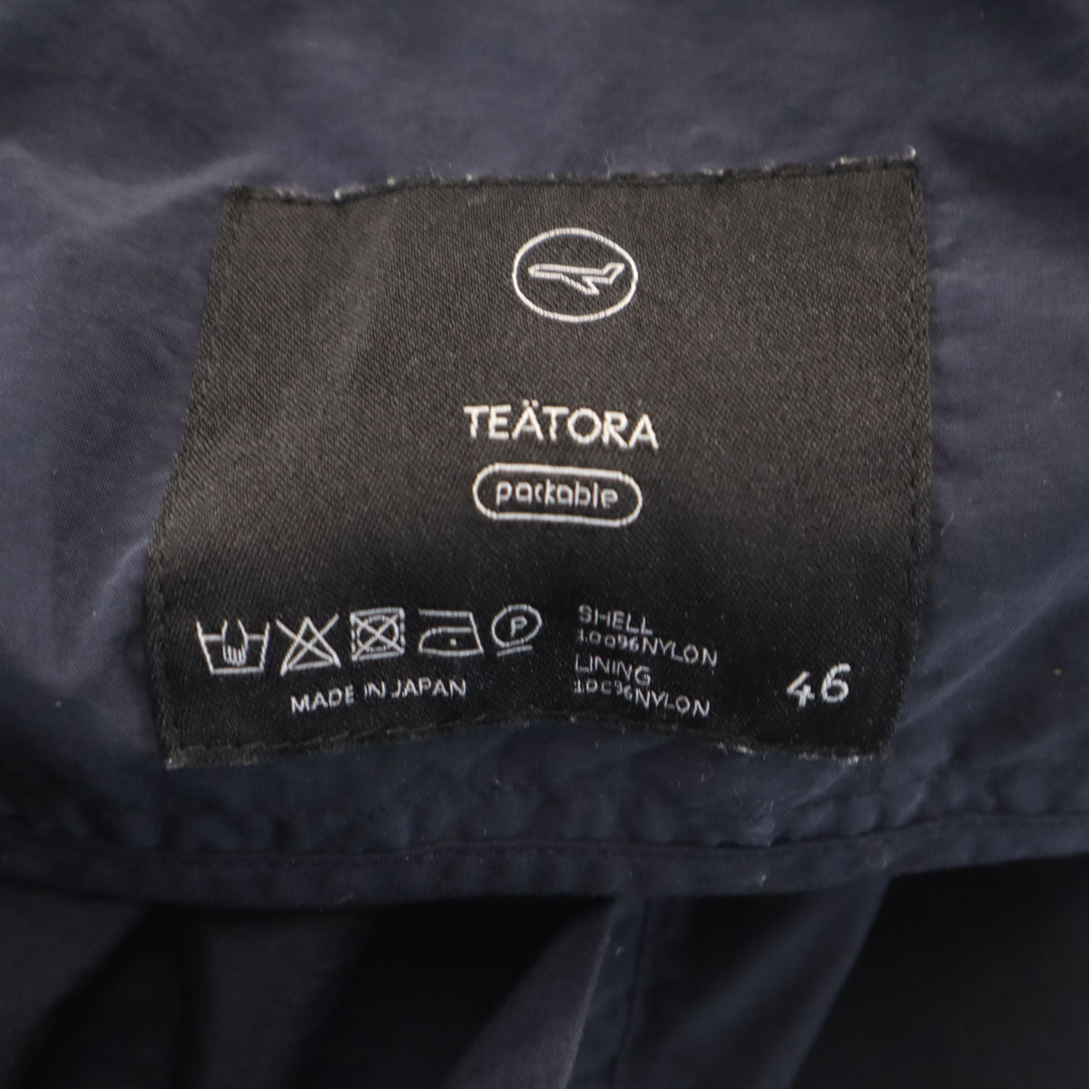 TEATORA テアトラ 日本製 ディバイス パッカブル ナイロンパンツ 46 ネイビー メンズ