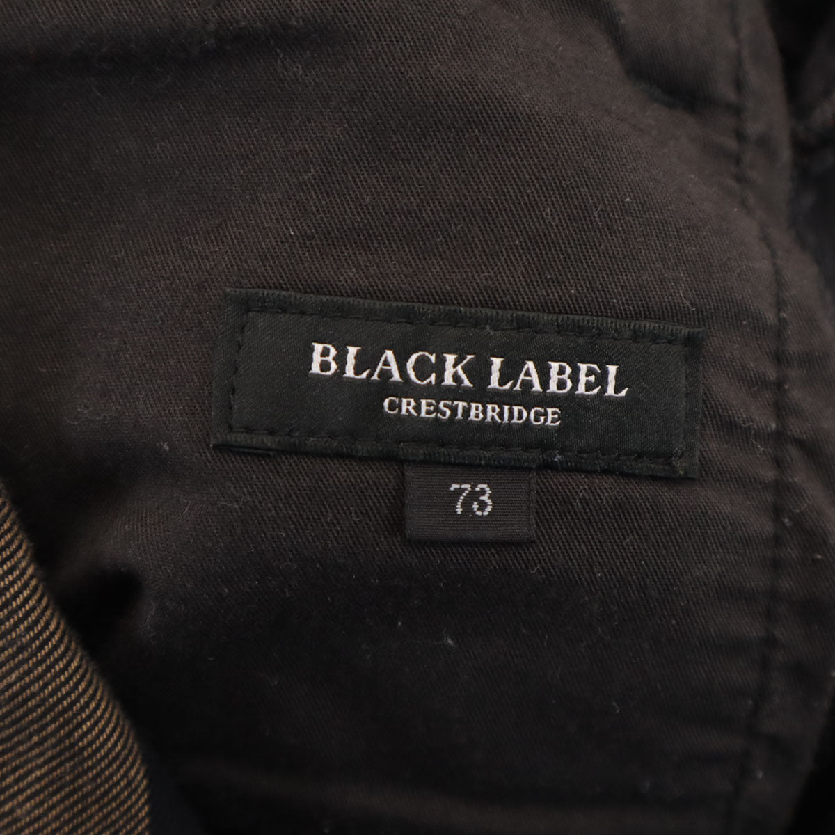 BLACK LABEL CRESTBRIDGE ブラックレーベルクレストブリッジ 日本製 ロングパンツ 73 ブラック メンズ
