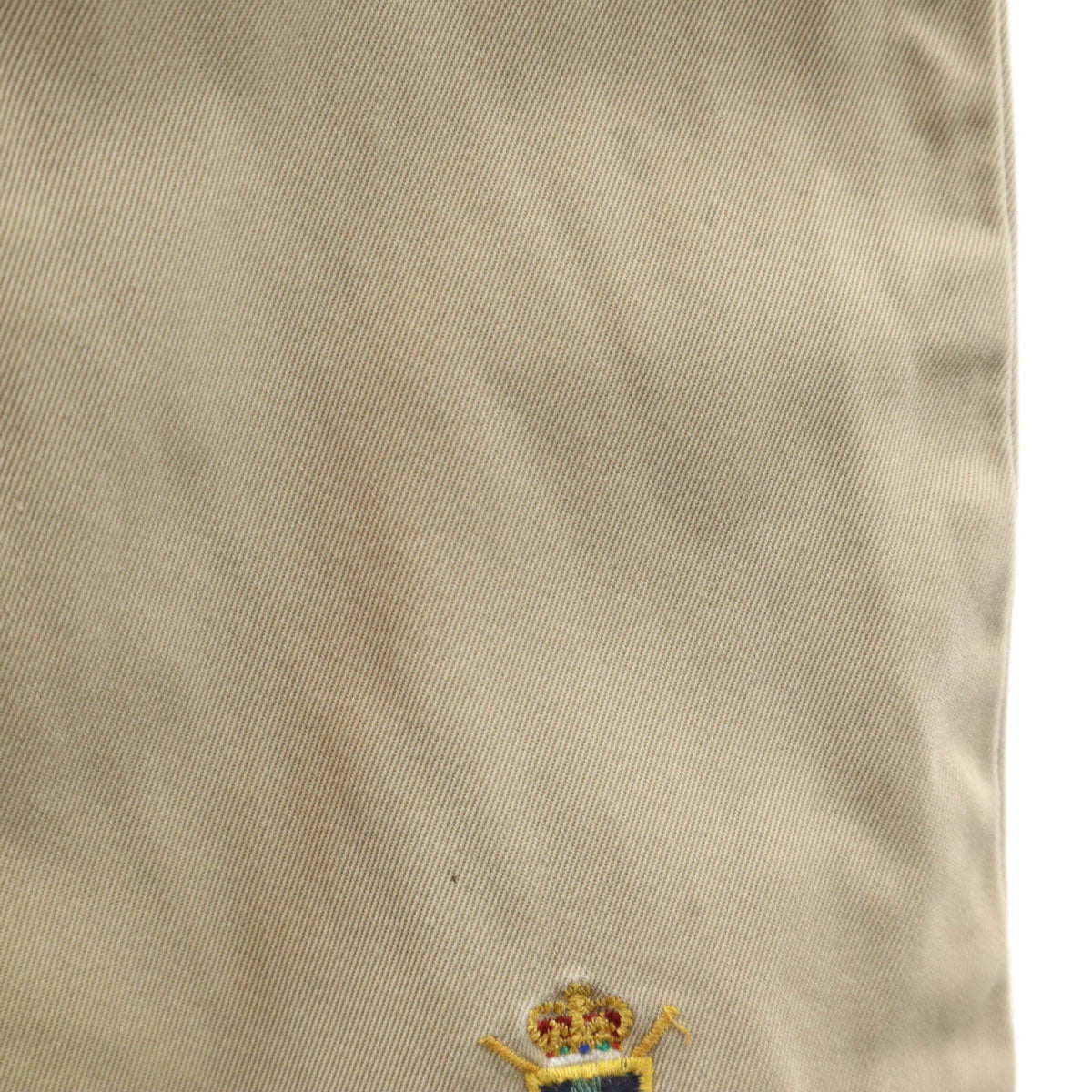Polo by Ralph Lauren ポロバイラルフローレン エンブレム刺繍 チノパンツ W34 ベージュ メンズ