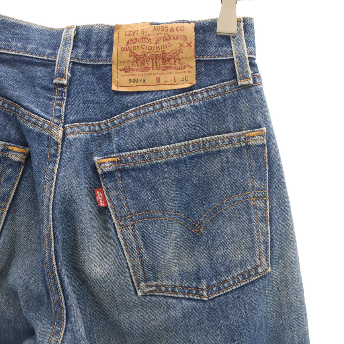Levi's リーバイス 90s 501xx USA製 オールド ストレートデニムパンツ W28 ウォッシュブルー ジーンズ レディース