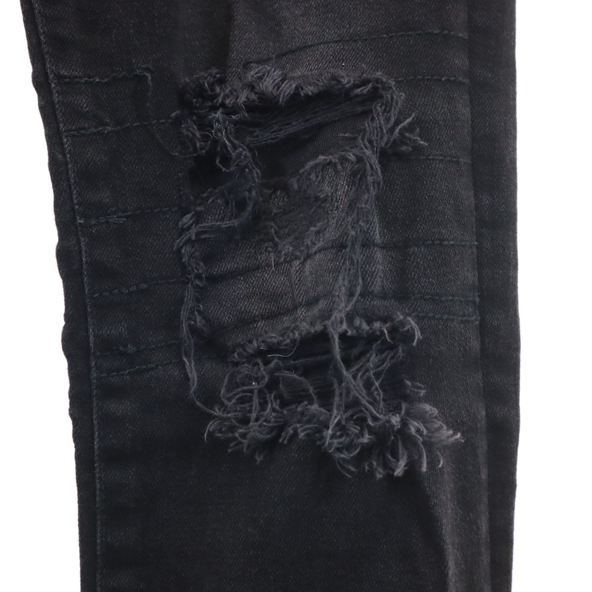 HYSTERIC GLAMOUR ヒステリックグラマー 日本製 ヴィンテージ加工 テーパードデニムパンツ W34 ブラック ジーンズ ストレッチ メンズ
