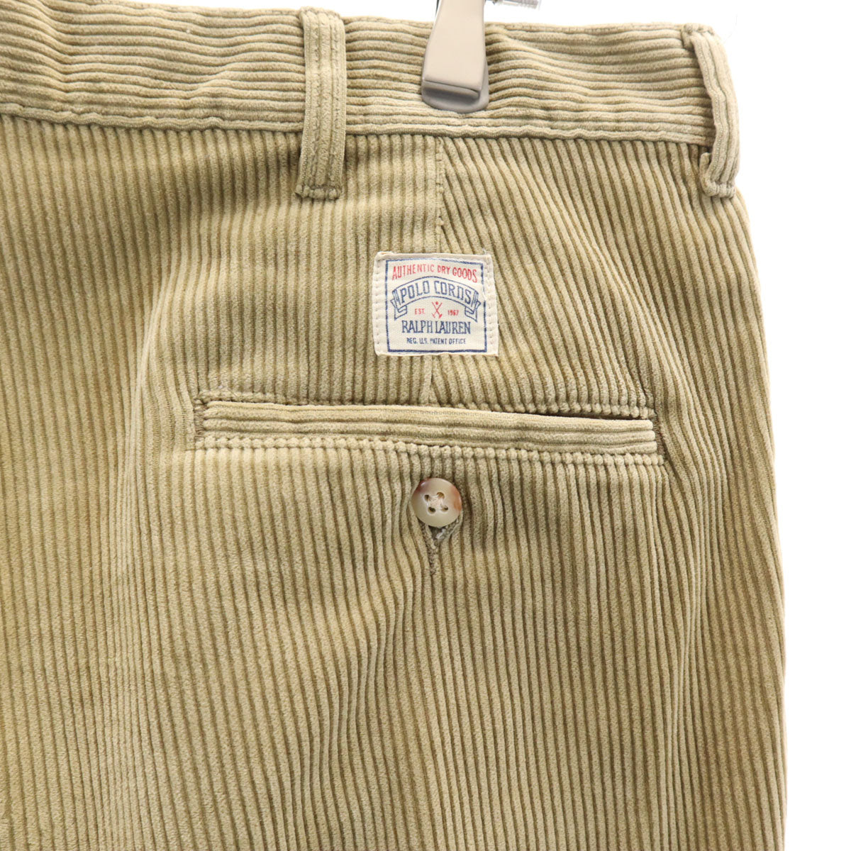 Polo by Ralph Lauren ポロバイラルフローレン 90s USA製 オールド ポロチノ コーデュロイパンツ W35 ベージュ メンズ