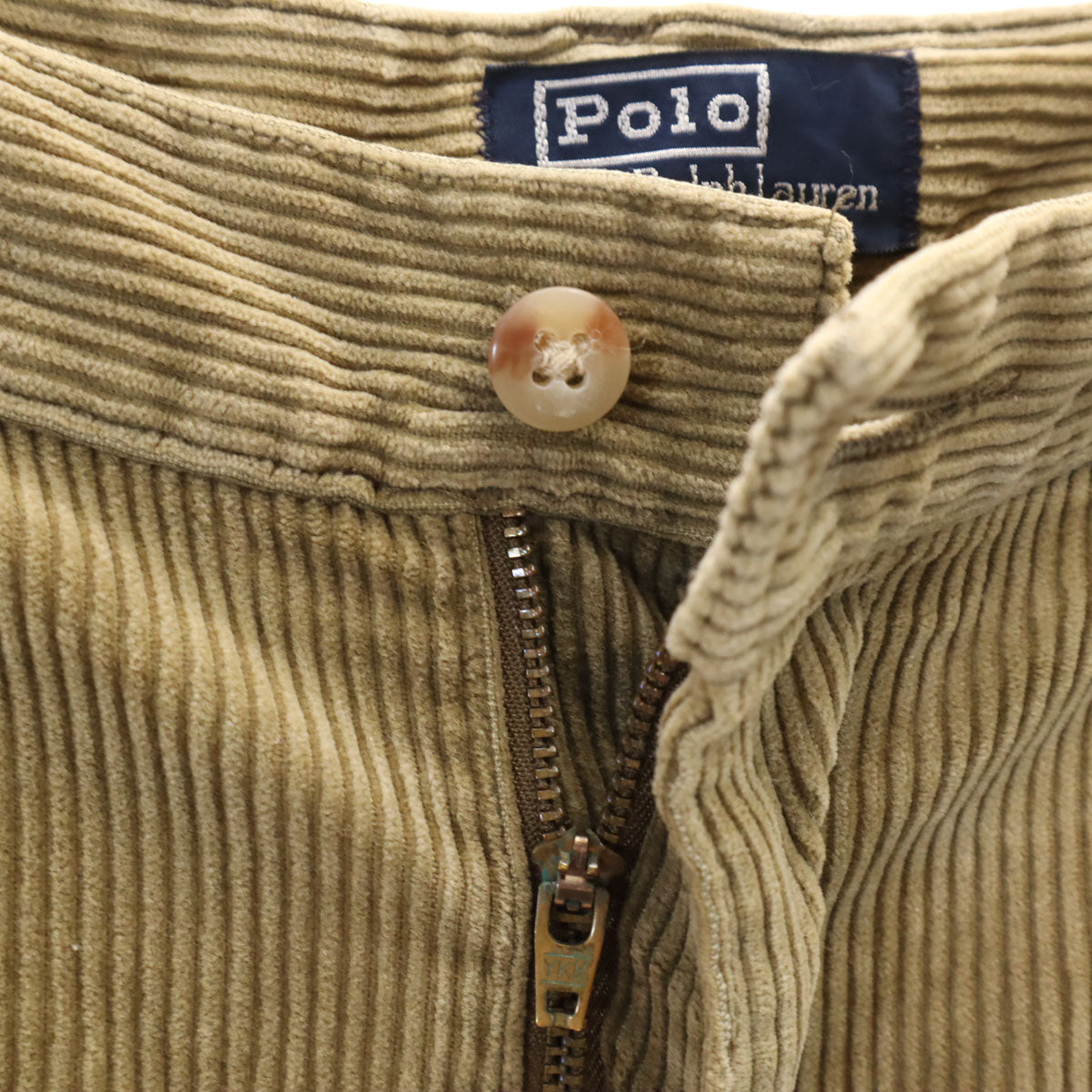 Polo by Ralph Lauren ポロバイラルフローレン 90s USA製 オールド ポロチノ コーデュロイパンツ W35 ベージュ メンズ