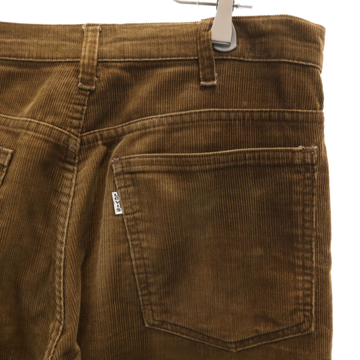 Levi's リーバイス 70s ヴィンテージ 42タロン 519モデル コーデュロイパンツ W33 ブラウン 細畝 メンズ