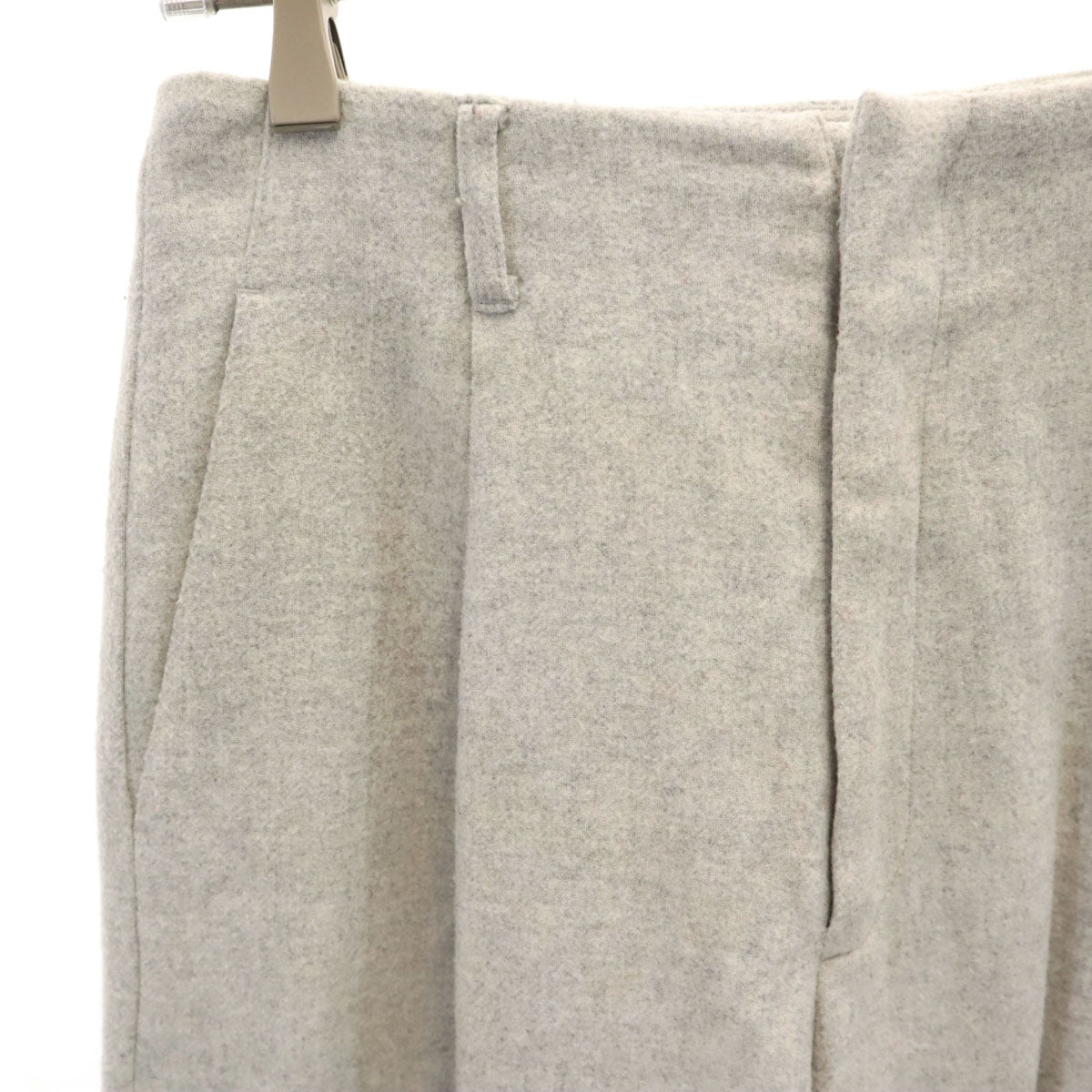 Ungrid アングリッド ウールブレンド タック パンツ S グレー系 レディース