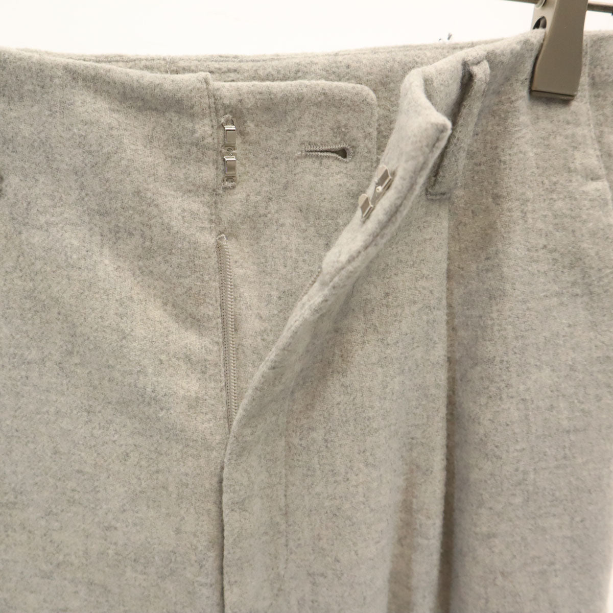 Ungrid アングリッド ウールブレンド タック パンツ S グレー系 レディース