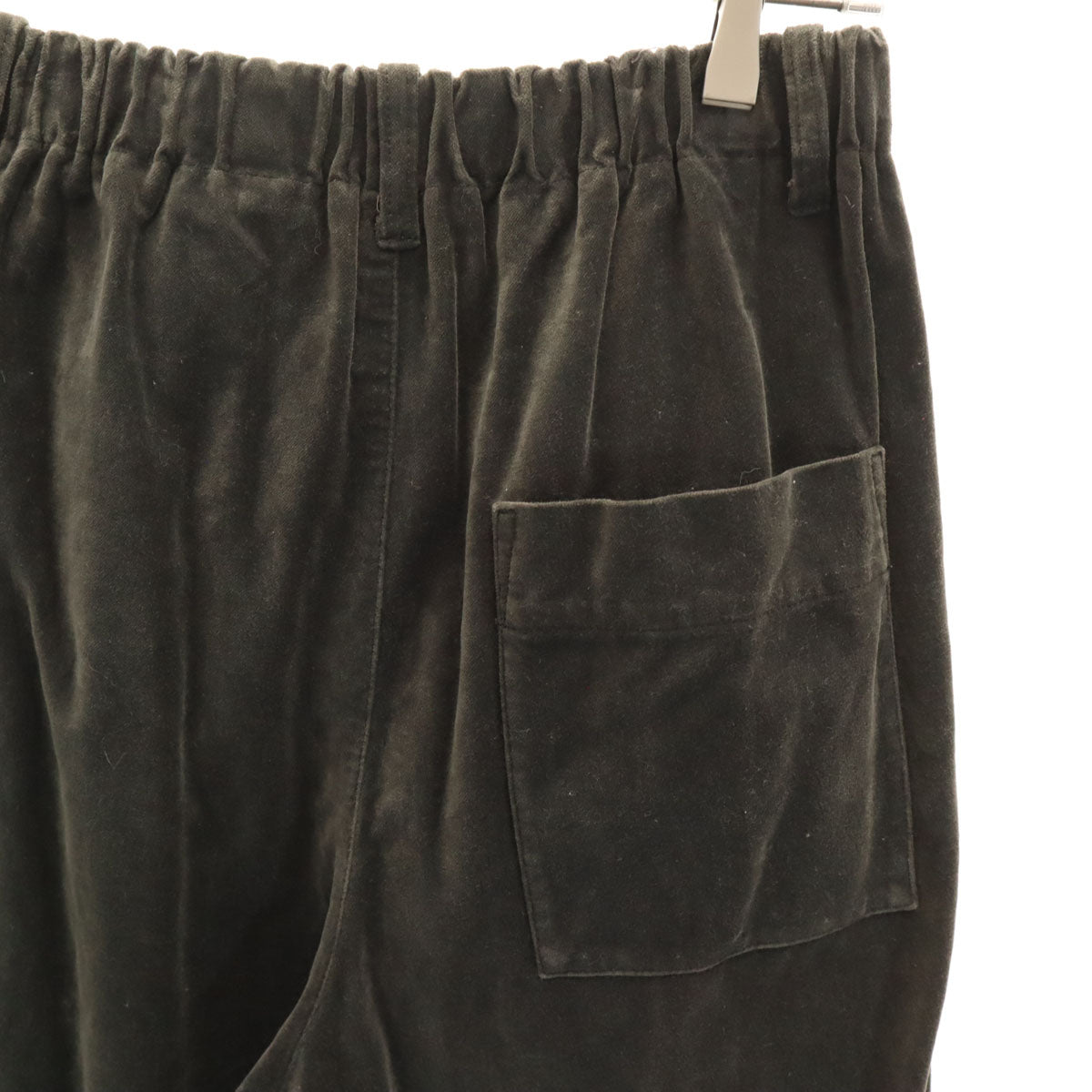 yuni ユニ タック ベロアパンツ S カーキ系 レディース