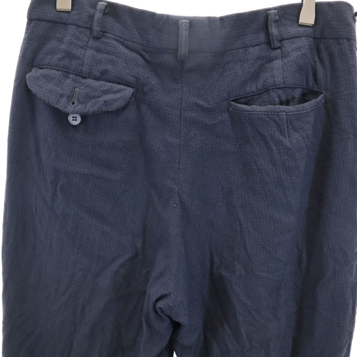 COMME des GARCONS コムデギャルソン 1999年 90s 日本製 ウール オールド スラックスパンツ M ネイビー系 メンズ